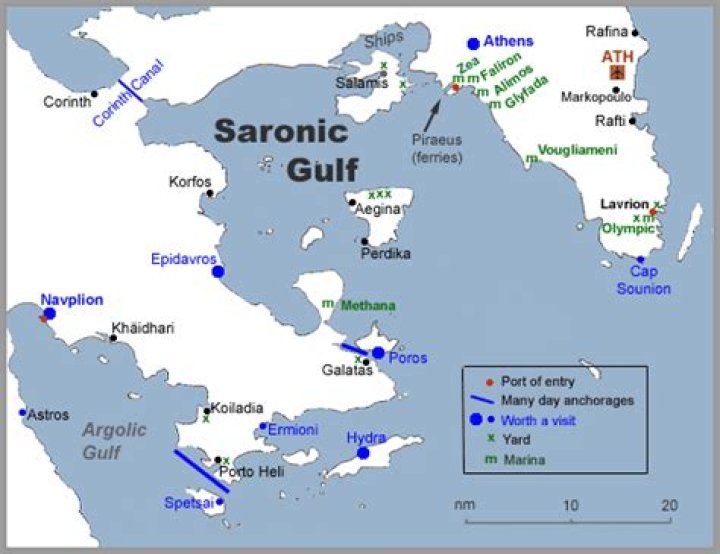 Where is the Saronic Gulf?