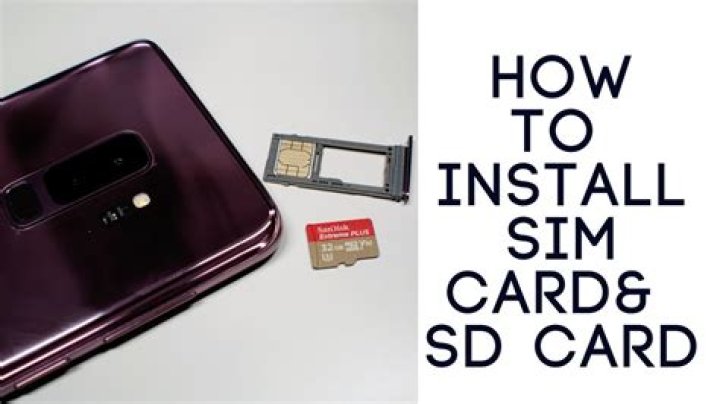 Where is the SIM card on a Galaxy s9+?