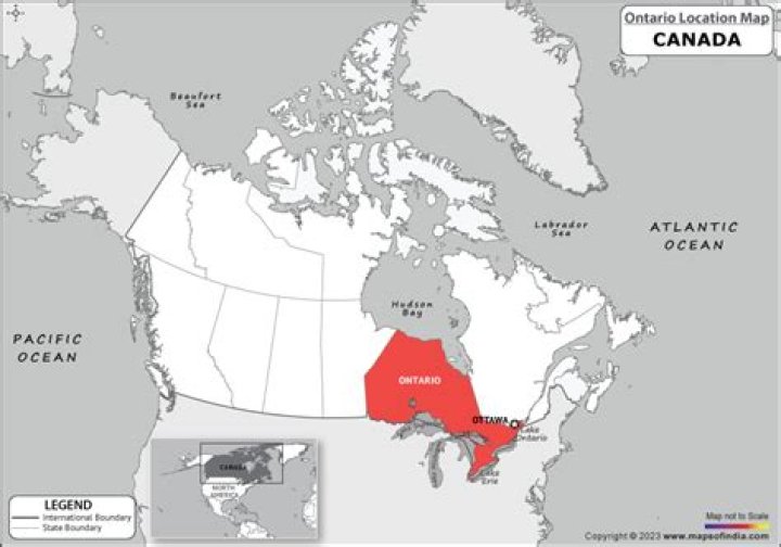 Where Ontario is located?