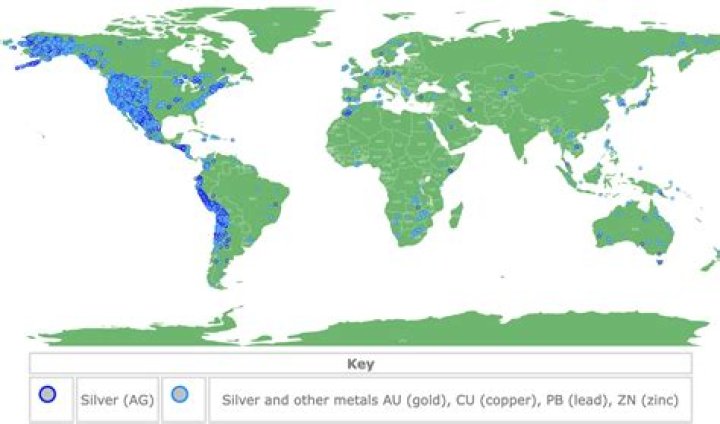 Where was silver found in the Americas?
