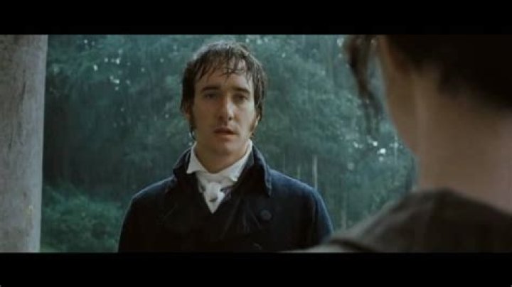 Where was the rain scene in Pride and Prejudice filmed?