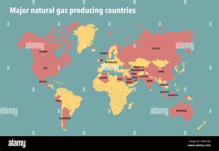 Which African country produces the most natural gas?