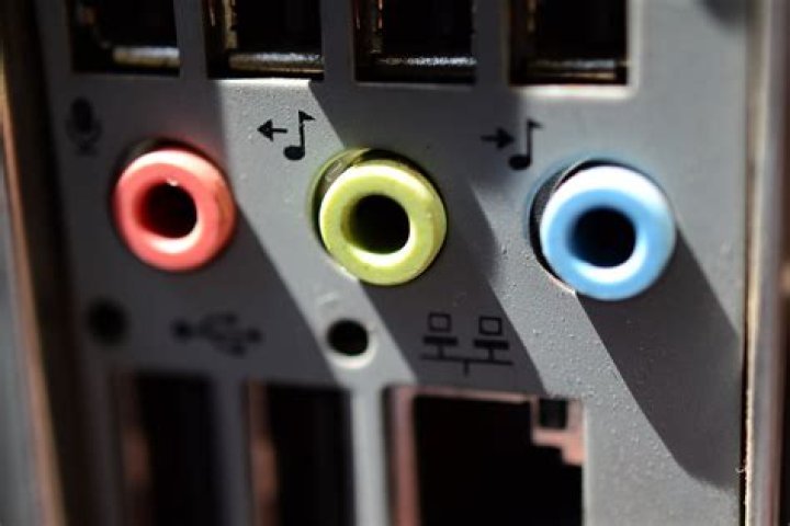 Which color is audio input?