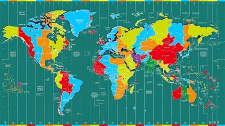 Which country has 2 time zones?