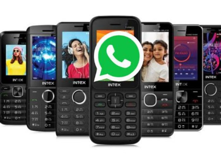 Which feature phones support WhatsApp?