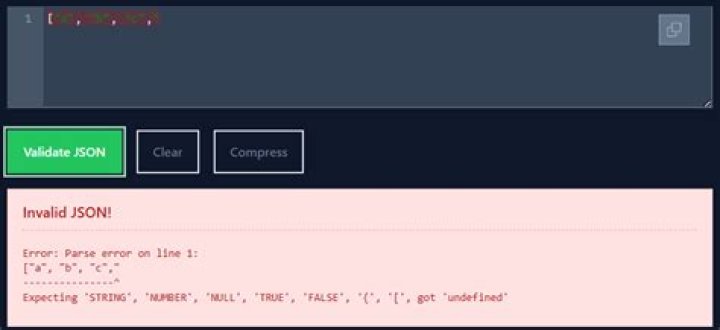 Which is an invalid JSON value?