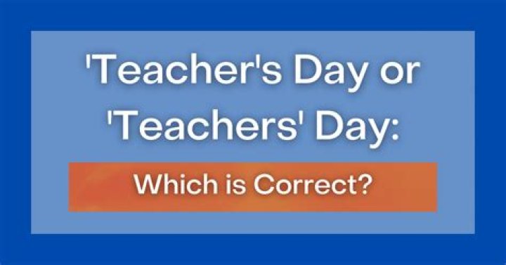 Which is correct Happy Teacher's or teachers?