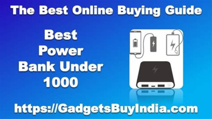 Which is the best power bank under 1000?