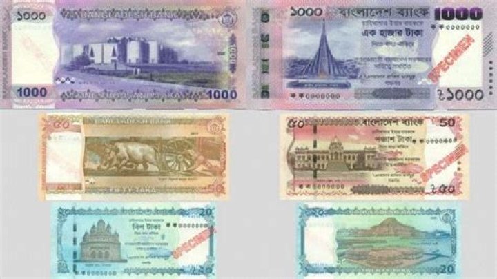 Which is the seventh bank note of Bangladesh?