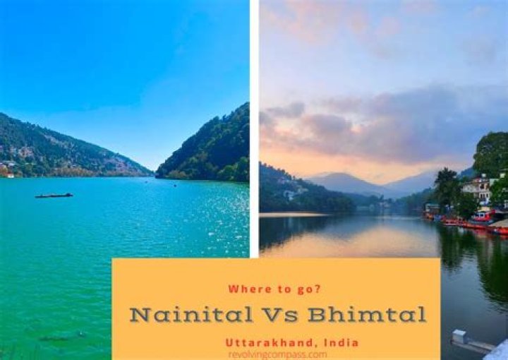 Which lake is bigger bhimtal or Nainital?