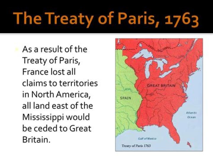Which of the following was a result of the Treaty of Paris that ended the Seven Years War?