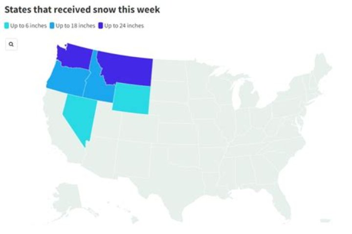 Which state gets snow first?