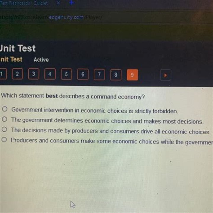 Which statement best describes a command economy?