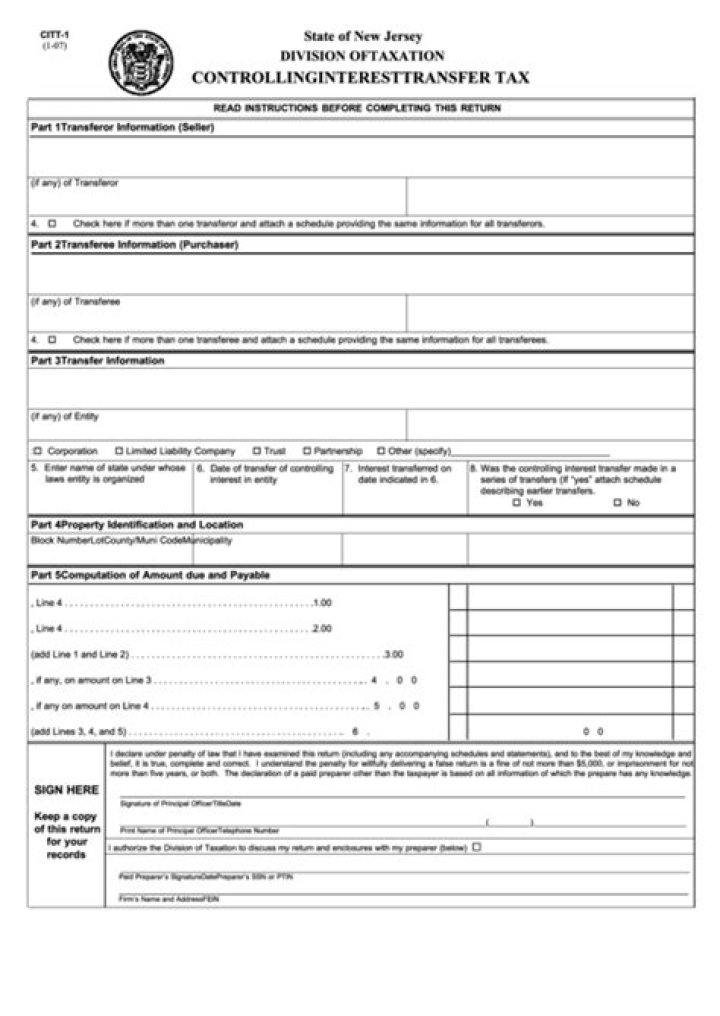 Which states impose a controlling interest transfer tax?