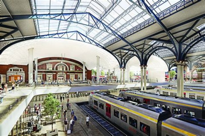 Who announced in railway station?