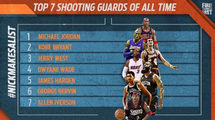 Who are the top 5 shooting guards of all time?