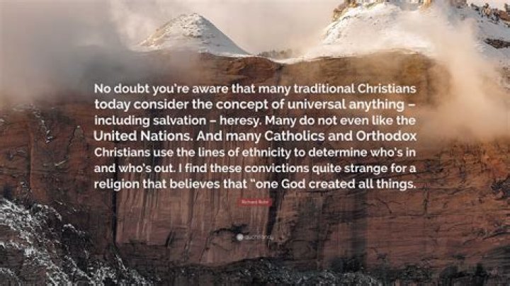 Who believes in universal salvation?