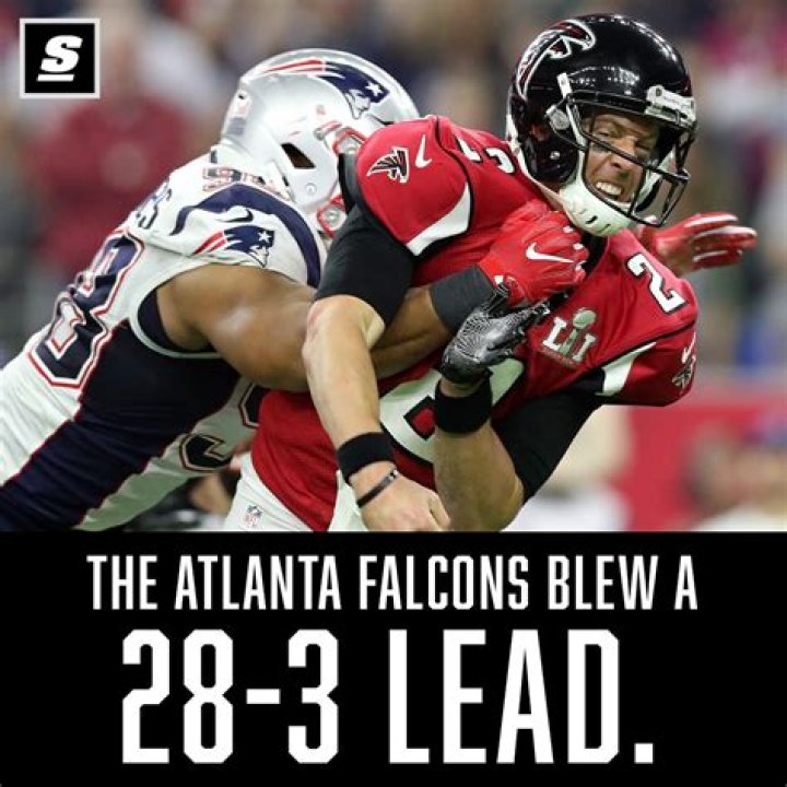 Who blew a 28 3 lead?