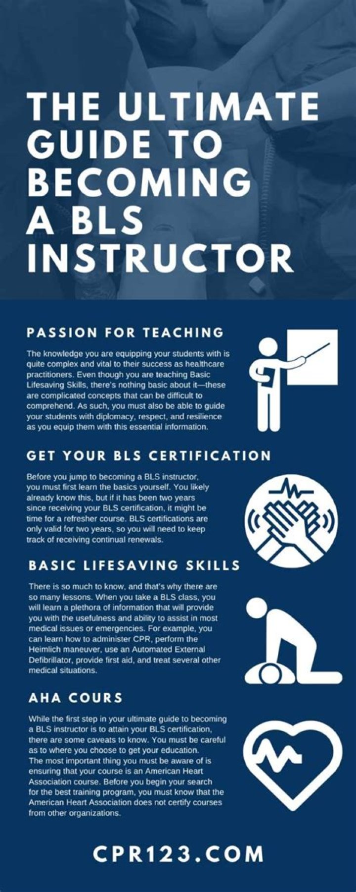 Who can be a BLS instructor?