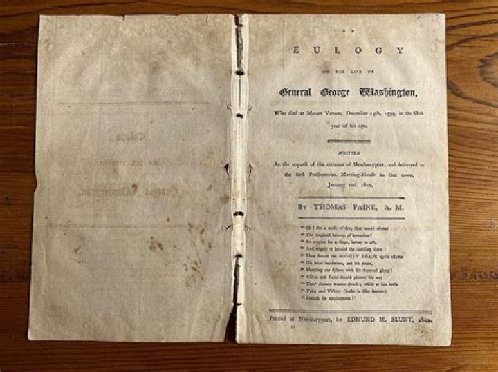 Who delivered George Washington's eulogy?