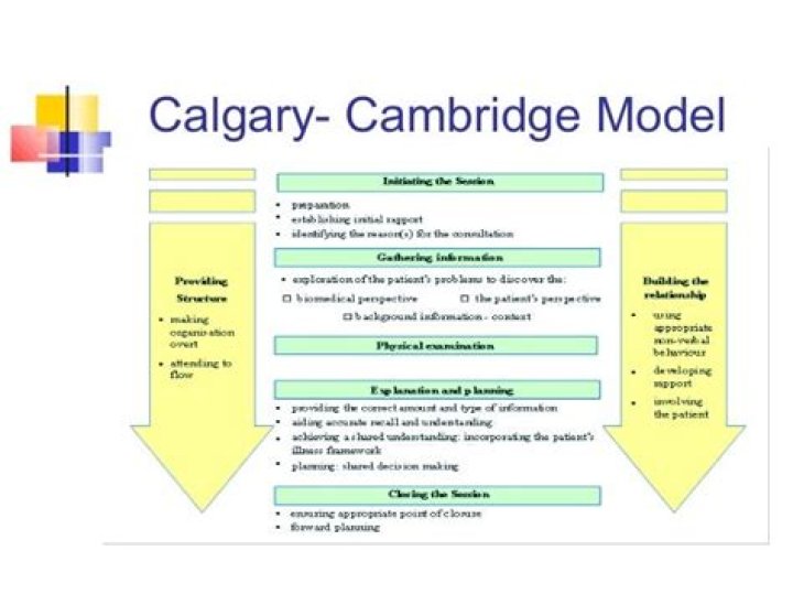 Who developed the Calgary Cambridge model?