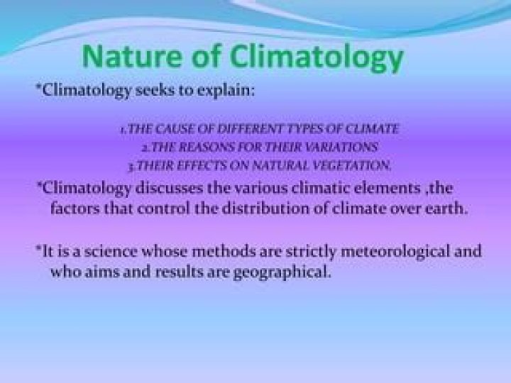 Who discovered climatology?
