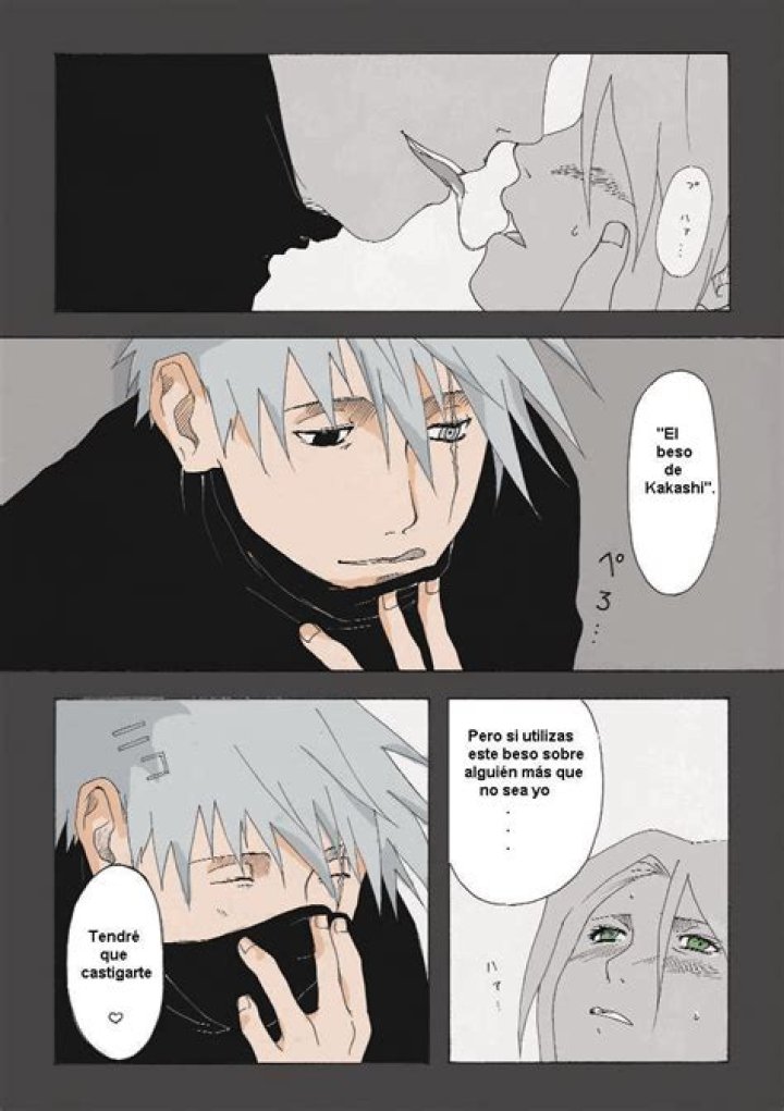 Who does Kakashi kiss?