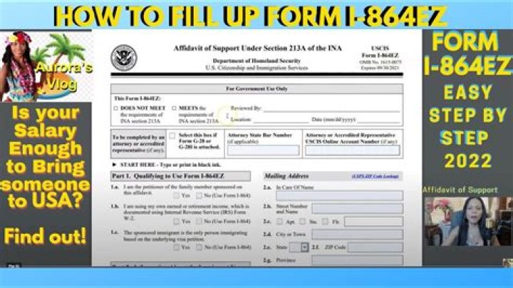 Who fills out Form I 864ez?