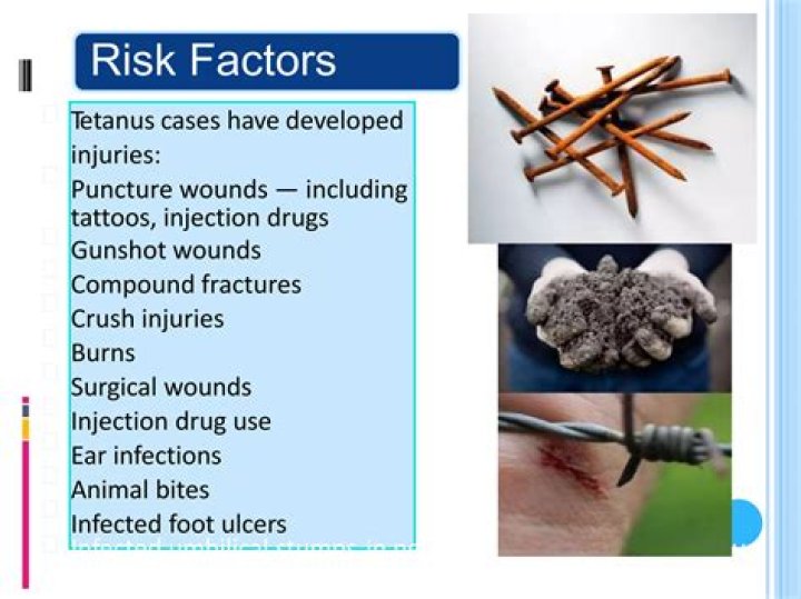 Who is most at risk for tetanus?