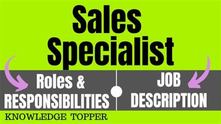 Who is sales specialist?