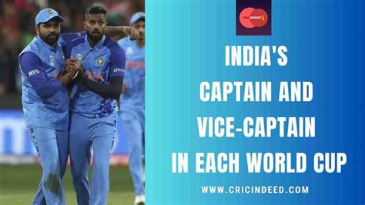 Who is the captain and vice captain of India?