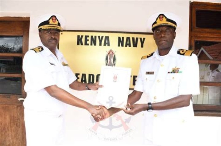 Who is the current Kenya Navy Commander?