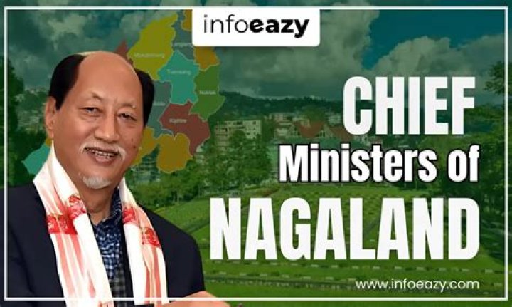 Who is the first chief minister of Nagaland?
