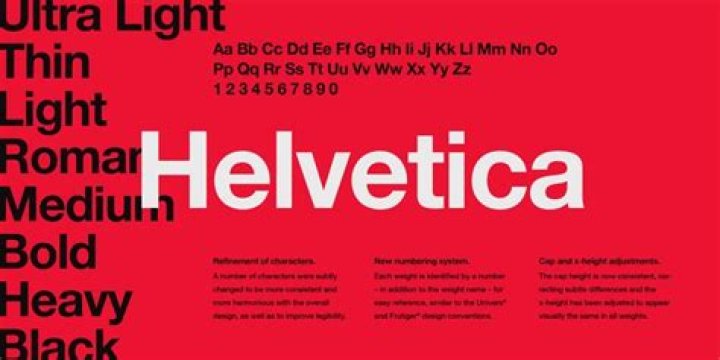 Who owns the Helvetica font?