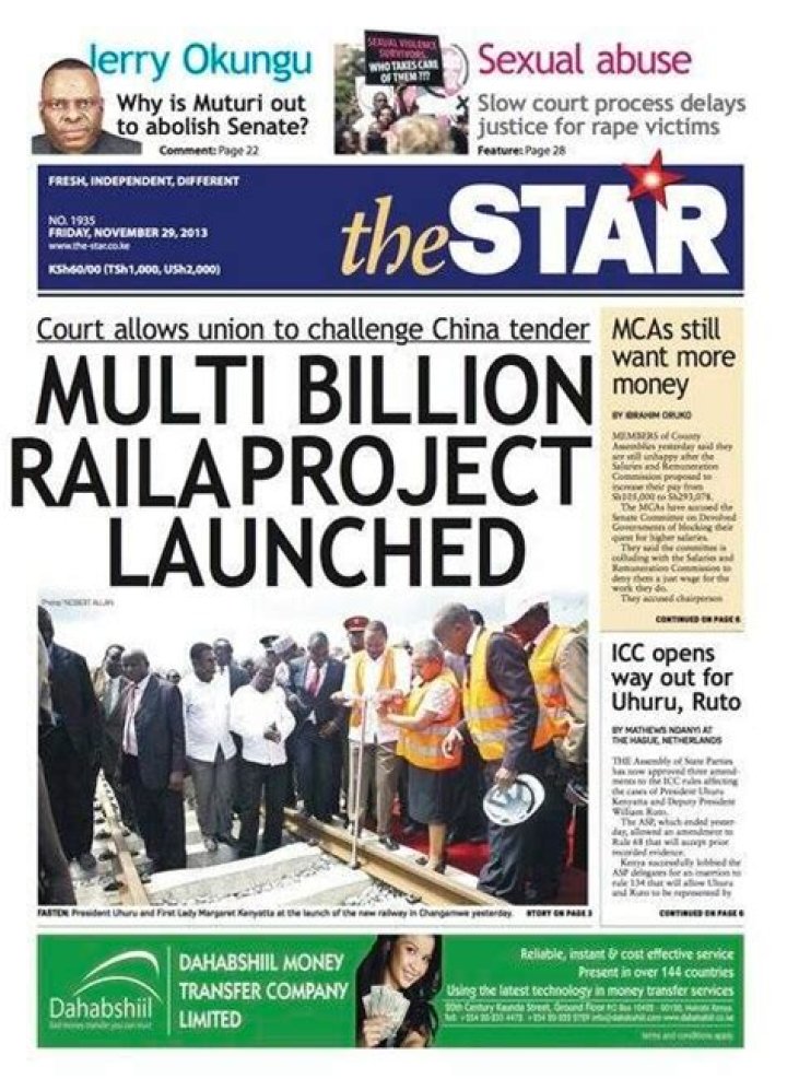 Who owns the Star newspaper Kenya?
