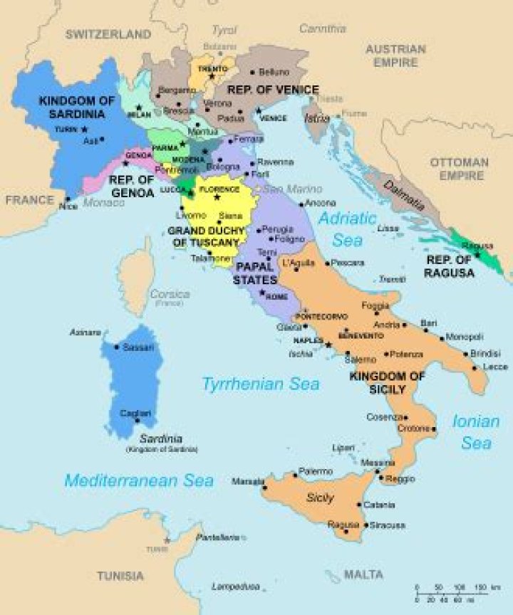 Who ruled Italy in the 1700s?