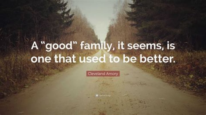 Who says you seem to be a nice well behaved family?