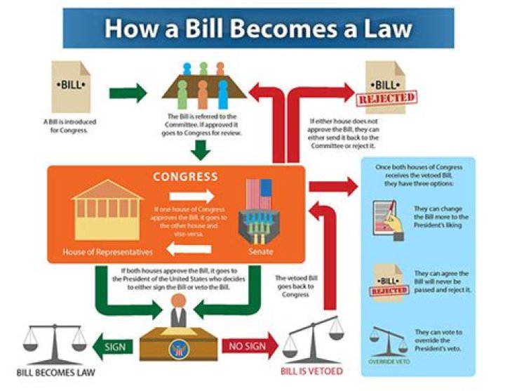 Who signs bills become laws quizlet?