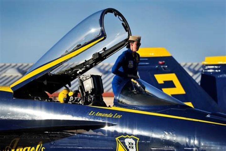 Who was the first female Blue Angels pilot?
