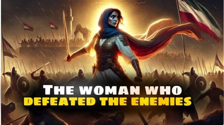 Who was the woman who defended the Prophet in Uhud?