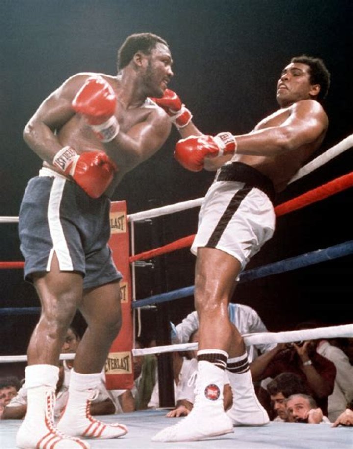 Who won the Ali Frazier fight in 1975?