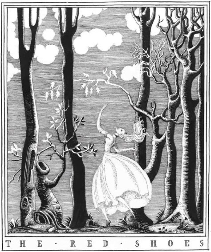 Who wrote the fairy tale The Red Shoes in 1845?