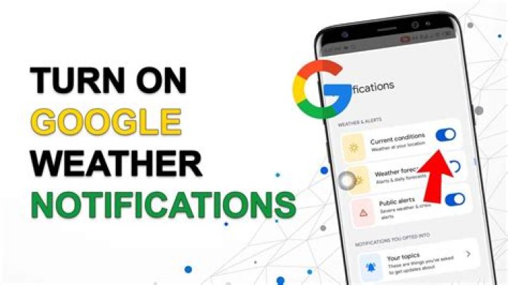 Why am I getting Google weather notifications?