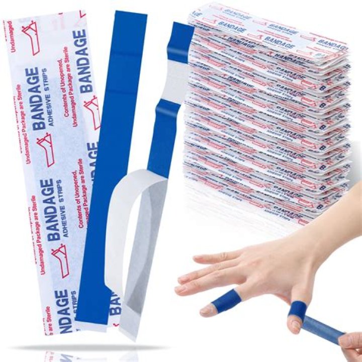 Why are blue bandages used for food service employees?