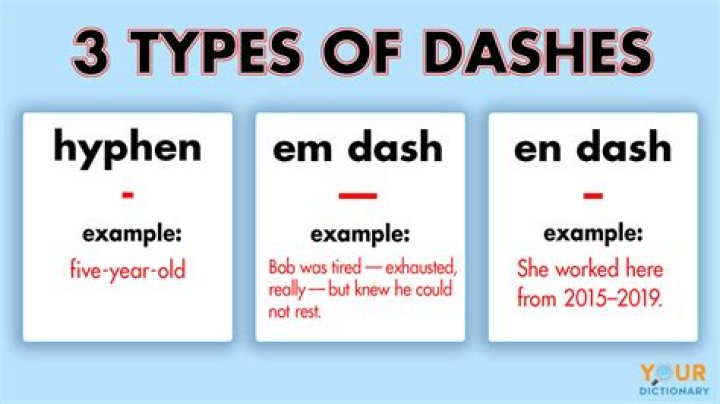 Why are dashes used instead of commas?