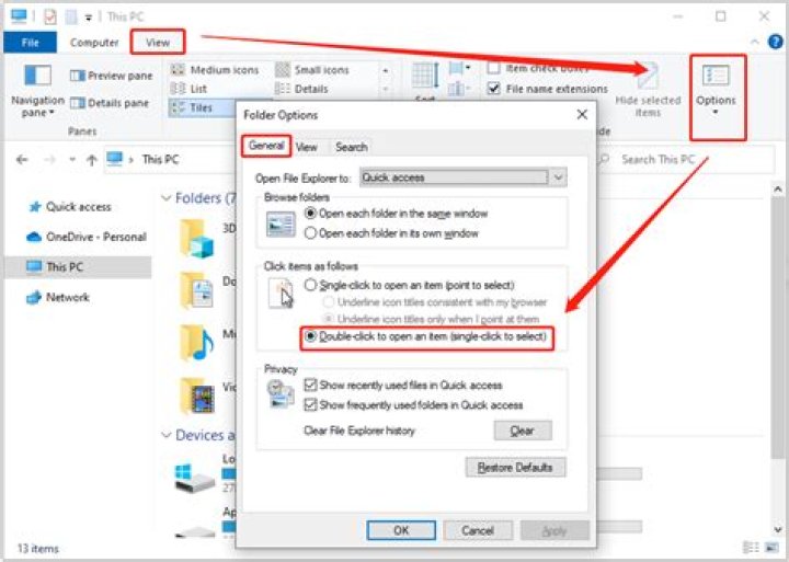Why can't I double click to open a file?