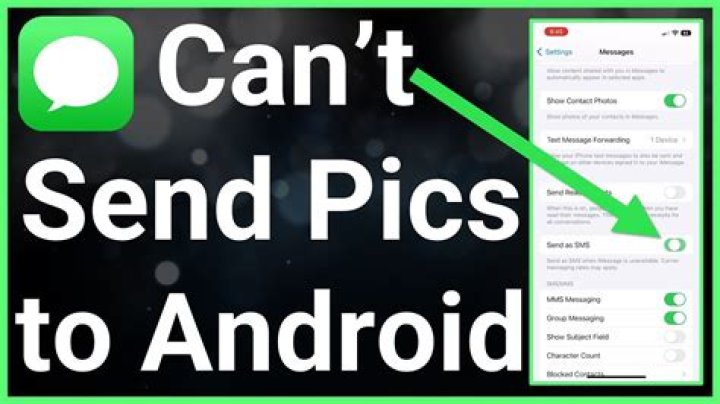 Why can't I receive pictures through text on my android?