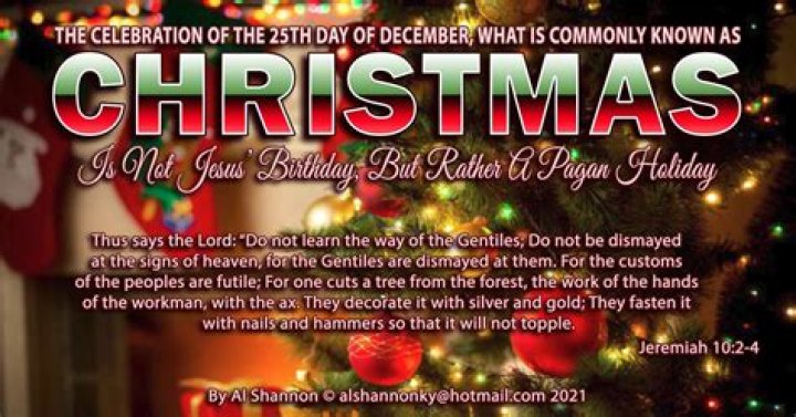 Why Christmas is not a Christian holiday?