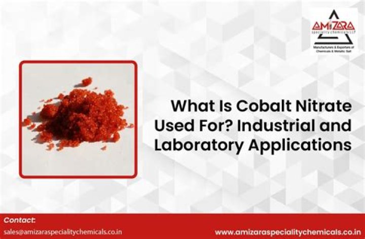 Why cobalt nitrate is used in filter ash test?