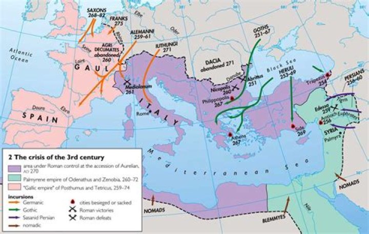 Why did the third century crisis threaten the Pax Romana?